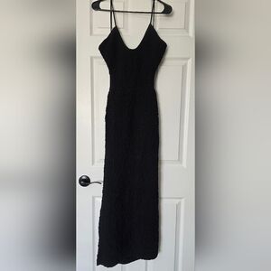 Free People Black Midi Dress
